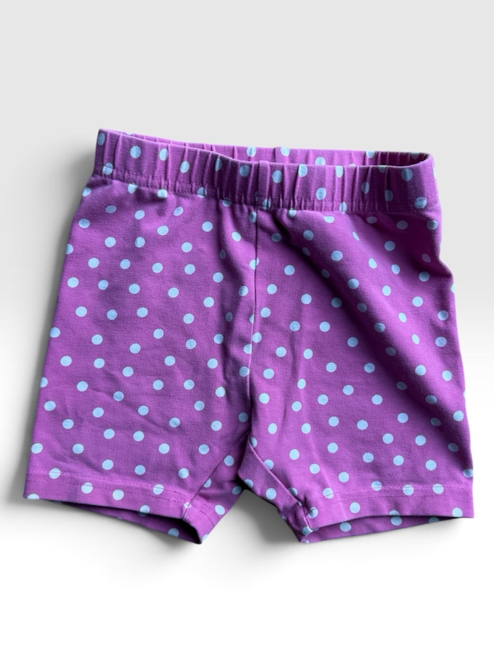 Hanna Andersson Girls Pink Polka Dot Bike Shorts (3T/90cm)